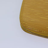 LOUIS VUITTON Epi Agenda Geode Travel Case Yellow M63879 LV Auth 87368