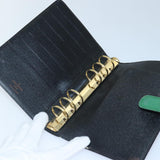 LOUIS VUITTON Epi Agenda MM Day Planner Cover Green R20044 LV Auth 87369