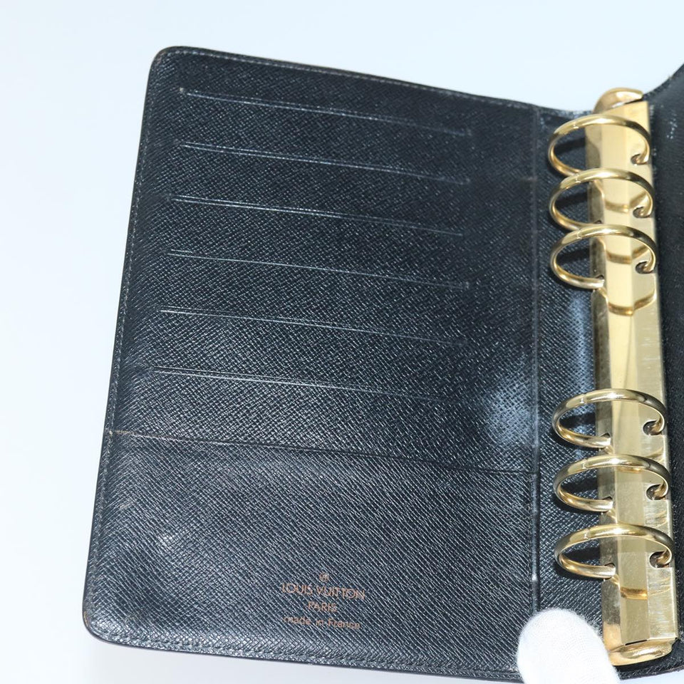 LOUIS VUITTON Epi Agenda MM Day Planner Cover Green R20044 LV Auth 87369