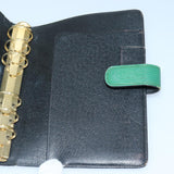 LOUIS VUITTON Epi Agenda MM Day Planner Cover Green R20044 LV Auth 87369