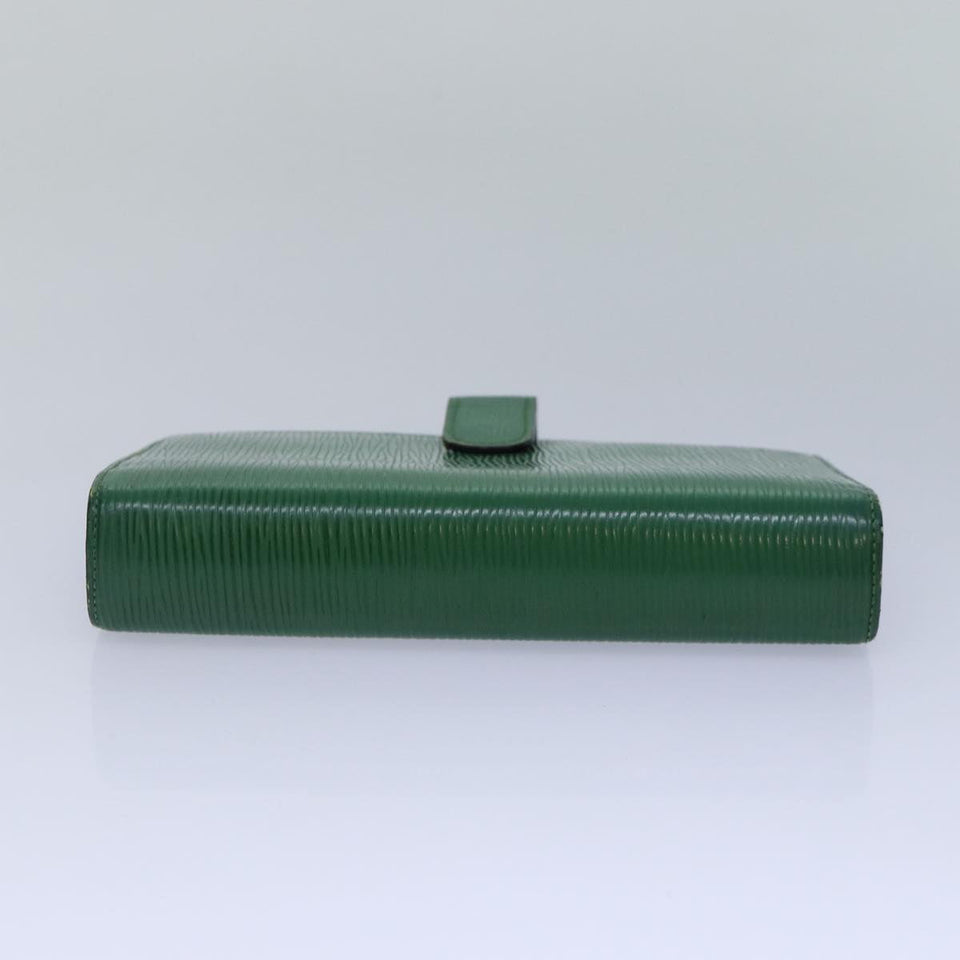 LOUIS VUITTON Epi Agenda MM Day Planner Cover Green R20044 LV Auth 87369