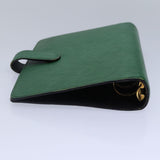 LOUIS VUITTON Epi Agenda MM Day Planner Cover Green R20044 LV Auth 87369
