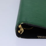 LOUIS VUITTON Epi Agenda MM Day Planner Cover Green R20044 LV Auth 87369