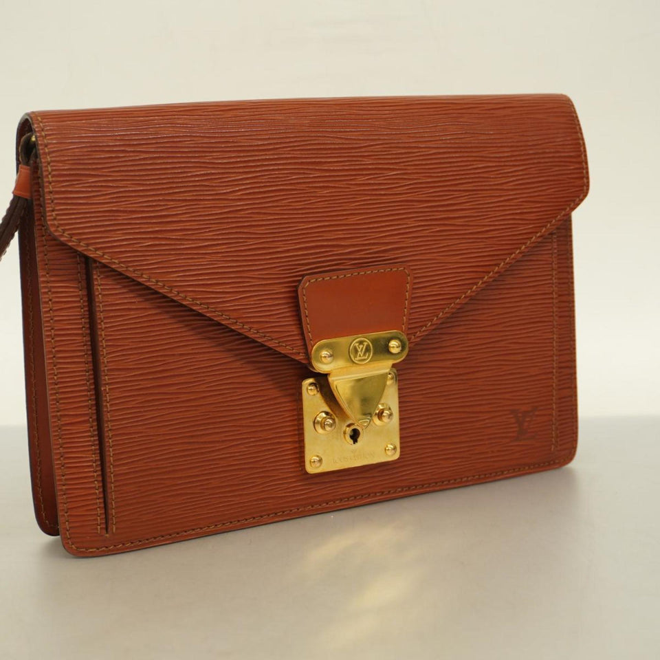 Louis Vuitton Sellier Drangonne  Leather Clutch Bag