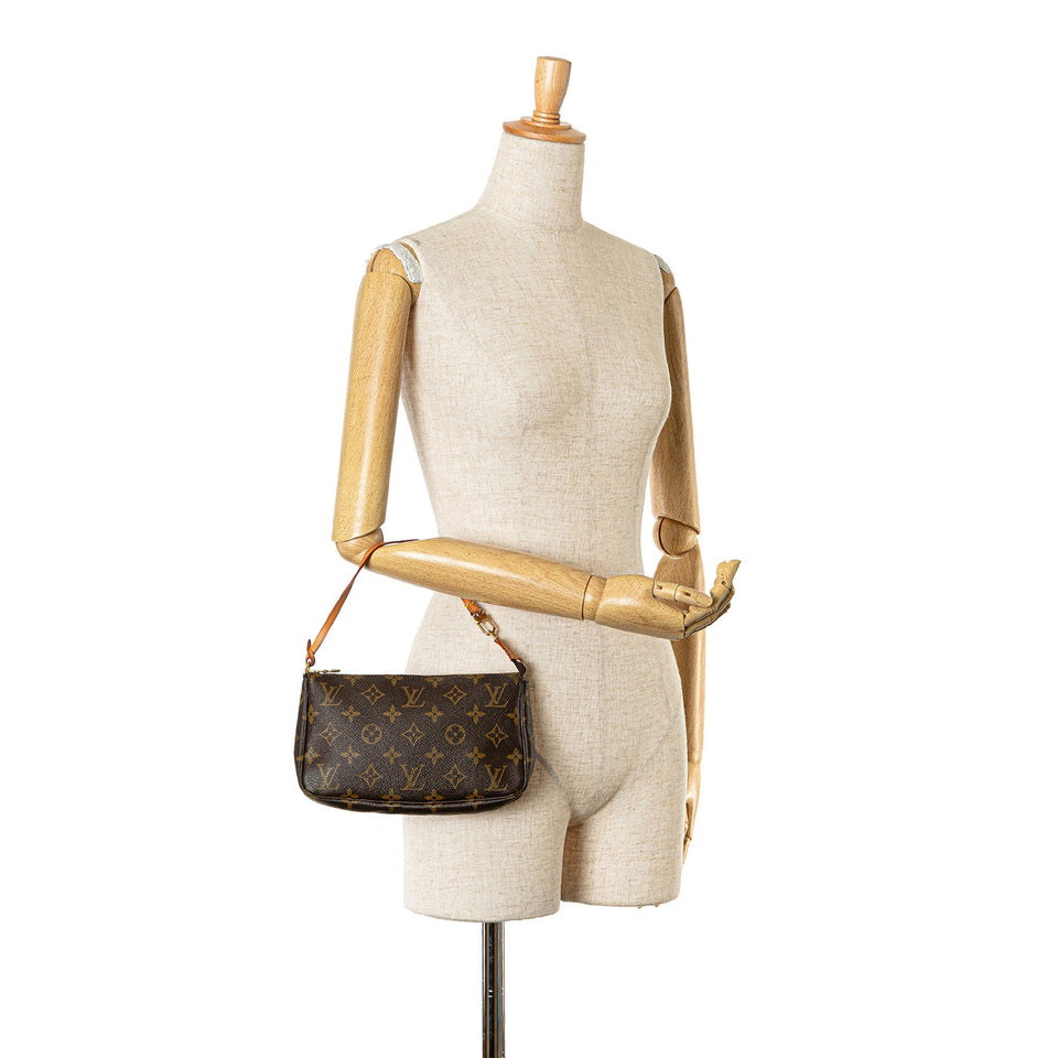 Brown Louis Vuitton Monogram Pochette Accessoires Shoulder Bag