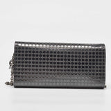Dior Metallic Patent Leather Micro Cannage Croisiere Wallet On Chain