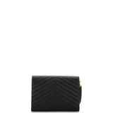 Classic Monogram Envelope Wristlet Clutch Matelasse Chevron Leather