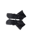 Dior Spy Button High Heel Ankle Boots in Black Leather