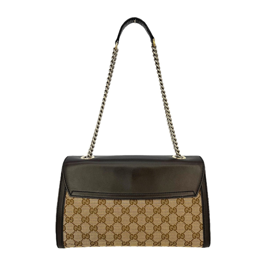 Gucci GG Supreme Emily Flap Shoulder Bag