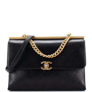 CHANEL Coco Luxe Flap Bag Quilted Calfskin Medium