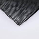 LOUIS VUITTON Epi Agenda GM Day Planner Cover Black R20212 LV Auth 88041