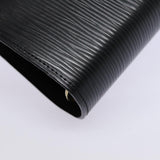LOUIS VUITTON Epi Agenda GM Day Planner Cover Black R20212 LV Auth 88041