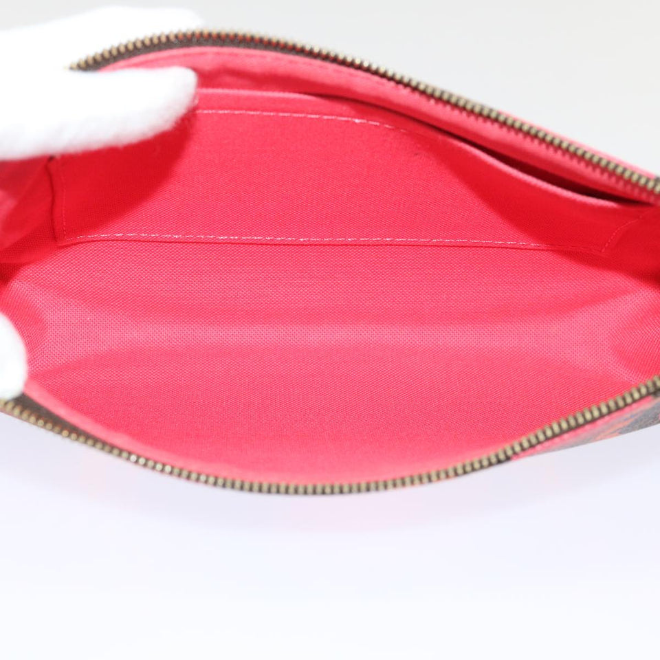 Louis Vuitton Pochette Accessoire  Canvas Clutch Bag