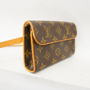 Louis Vuitton Florentine  Canvas Clutch Bag