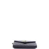 Classic Monogram Envelope Wristlet Clutch Mixed Matelasse Leather