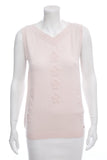 Chanel Pink Knit Sweater Vest SZ 38