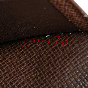 Louis Vuitton Damier Portefolio Sarah Long Wallet N61734 Brown PVC Leather  Louis Vuitton Long Wallet