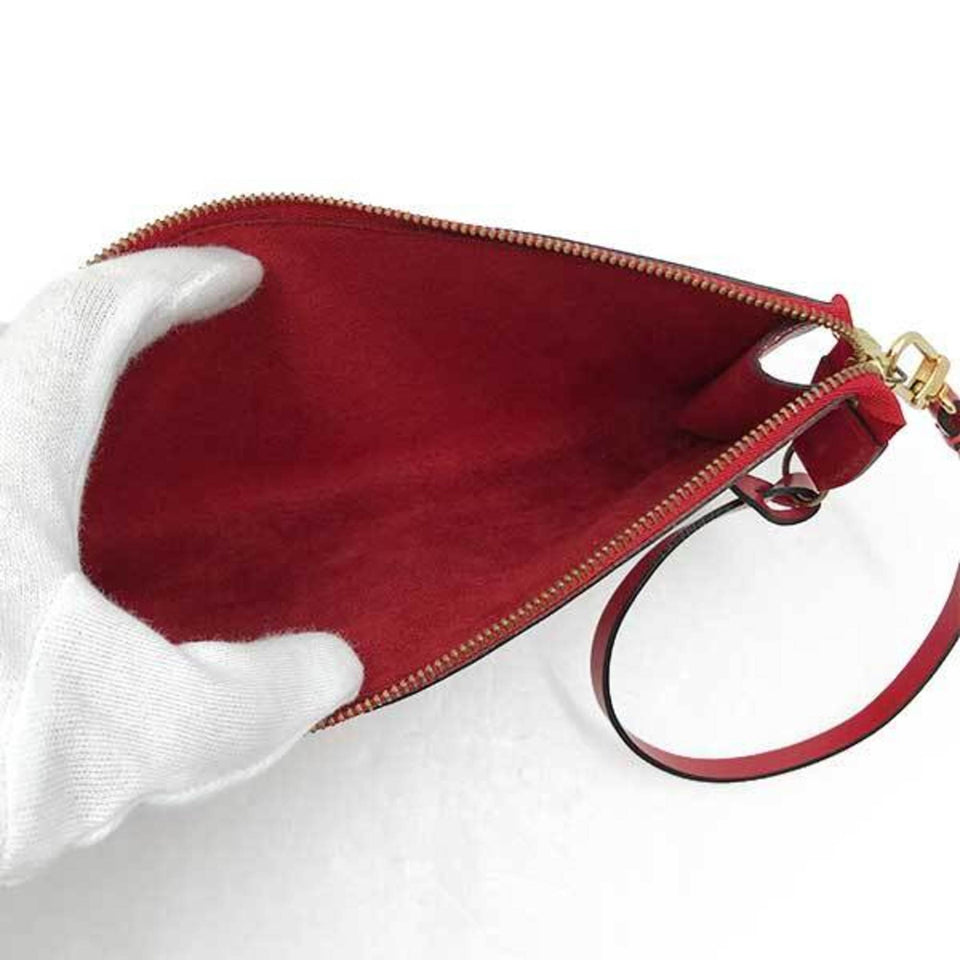 Louis Vuitton Pochette Accessoires  Leather Clutch Bag