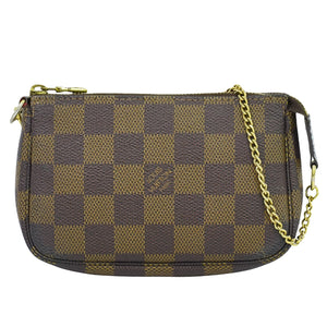 Louis Vuitton Mini Pochette Accessoires  Canvas Clutch Bag