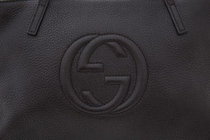 Gucci Black Small Pebbled Leather Soho Handbag