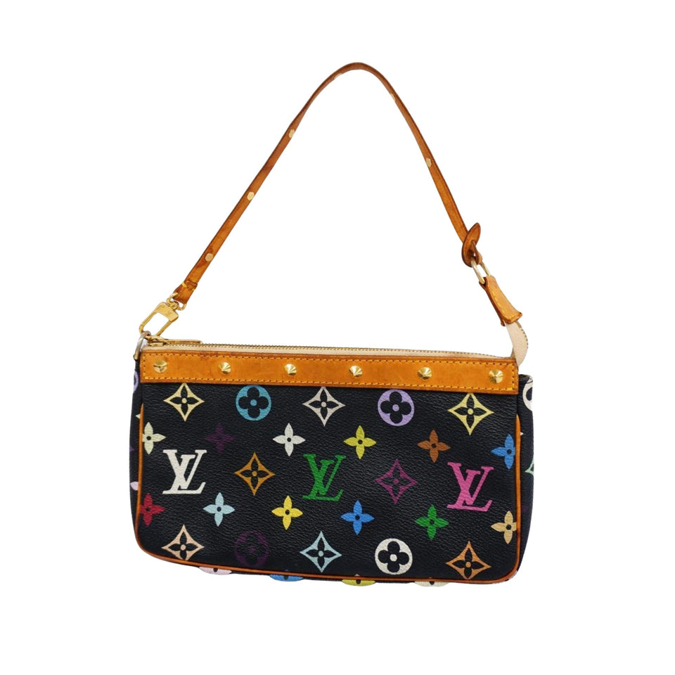 Louis Vuitton Pochette Accessoire  Canvas Clutch Bag