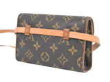 Louis Vuitton Pochette Florentine  Canvas Clutch Bag