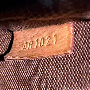 Louis Vuitton Pochette Accessoire  Canvas Clutch Bag