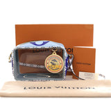 Blue Louis Vuitton Monogram Giant Beach Pouch Shoulder Bag