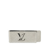 Silver Louis Vuitton Stainless Steel Champs Elysees Money Clip