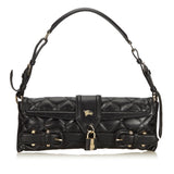 Burberry Black Others Leather Quilted Baguette United Kingdom
