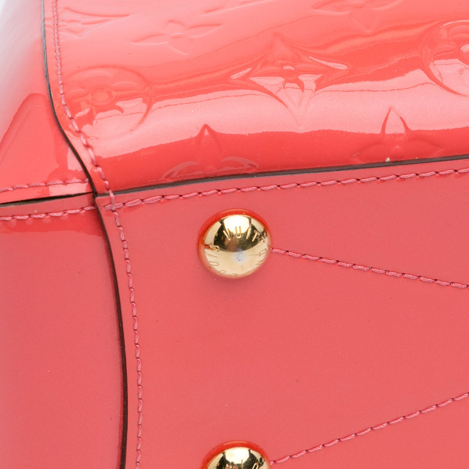 Orange Louis Vuitton Monogram Vernis Montaigne BB Satchel