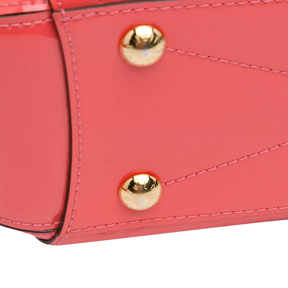 Orange Louis Vuitton Monogram Vernis Montaigne BB Satchel