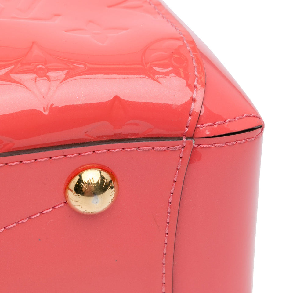 Orange Louis Vuitton Monogram Vernis Montaigne BB Satchel