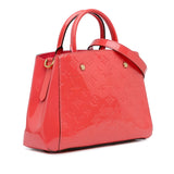 Orange Louis Vuitton Monogram Vernis Montaigne BB Satchel
