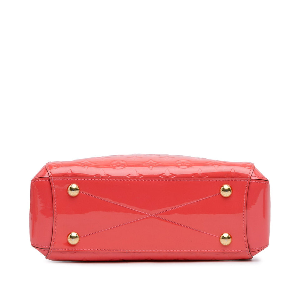 Orange Louis Vuitton Monogram Vernis Montaigne BB Satchel