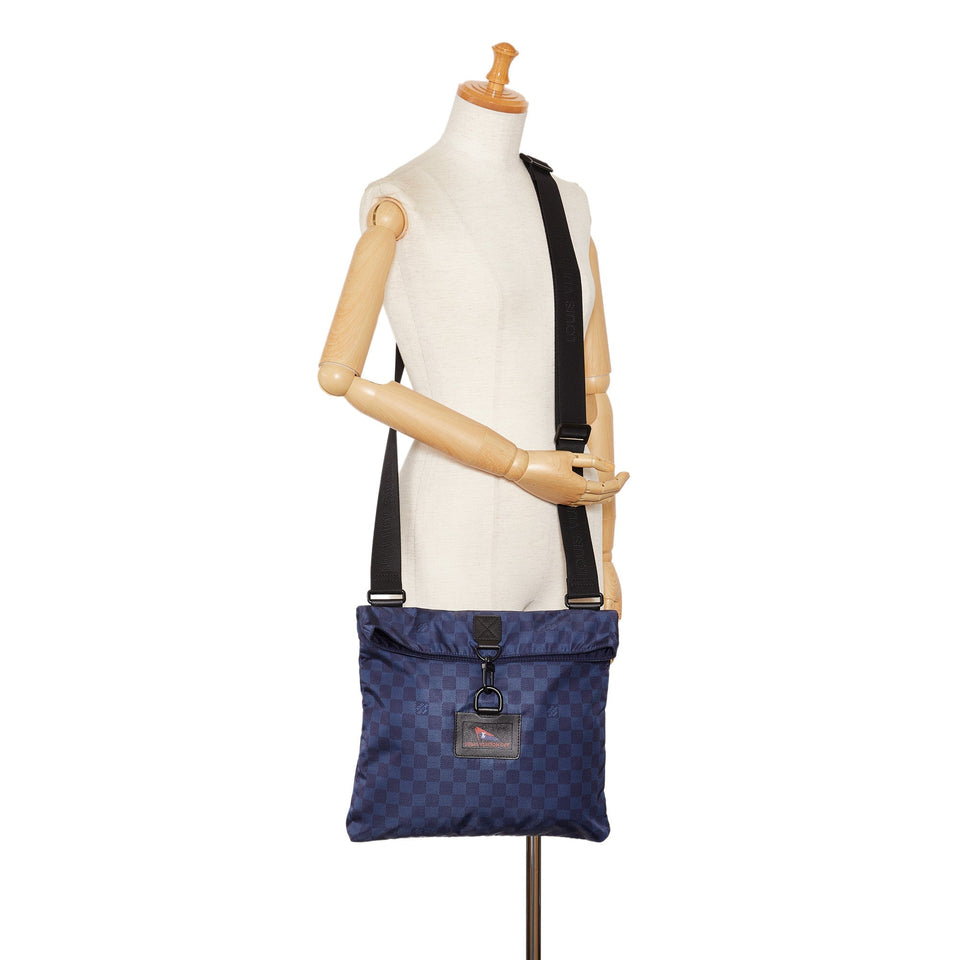 LOUIS VUITTON Damier Nylon LV Cup Alize Crossbody Bag