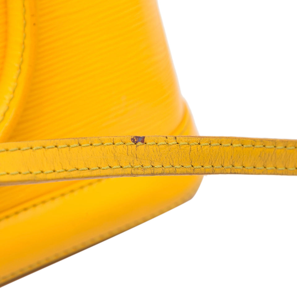Yellow Louis Vuitton Epi Alma BB Satchel