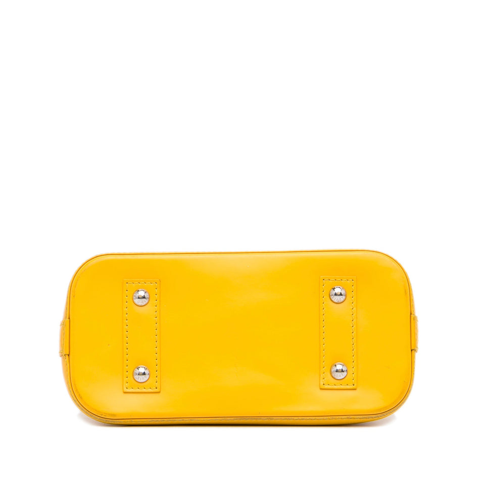 Yellow Louis Vuitton Epi Alma BB Satchel