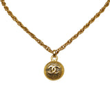 CHANEL CC Pendant Necklace Costume Necklace