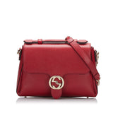 Gucci Interlocking G Handbag Small Red