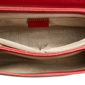 Gucci Interlocking G Handbag Small Red