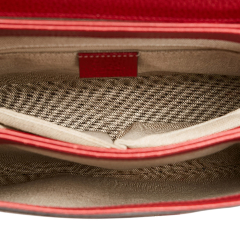 Gucci Interlocking G Handbag Small Red