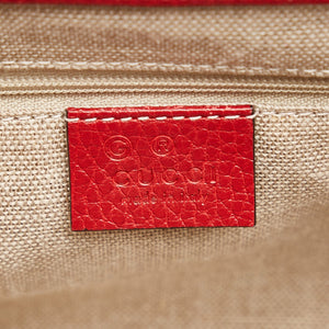Gucci Interlocking G Handbag Small Red