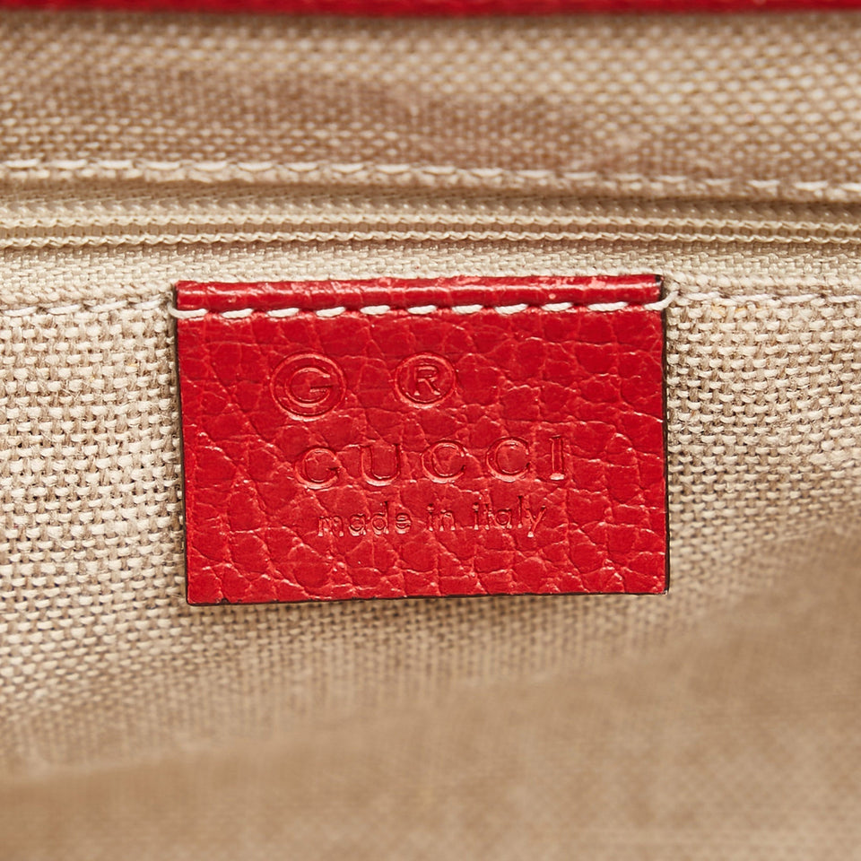 Gucci Interlocking G Handbag Small Red