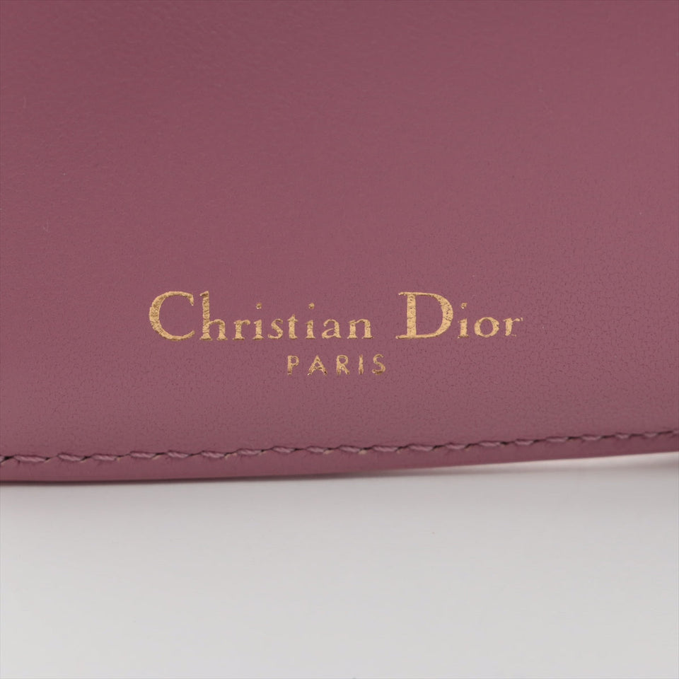 Dior Montaigne Leather Wallet Pink