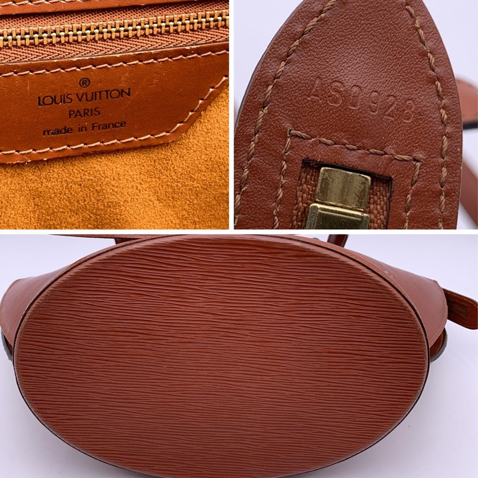 LOUIS VUITTON Vintage Epi Red Leather Saint Jacques Gm Tote Bag