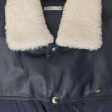 Dior Homme Goose Down Puffer Jacket in Blue Polyamide