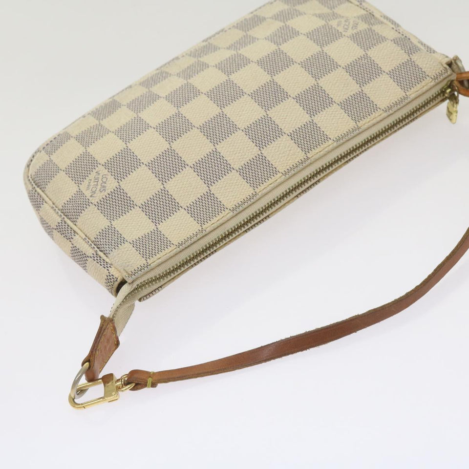 Louis Vuitton Pochette Accessoire  Canvas Clutch Bag