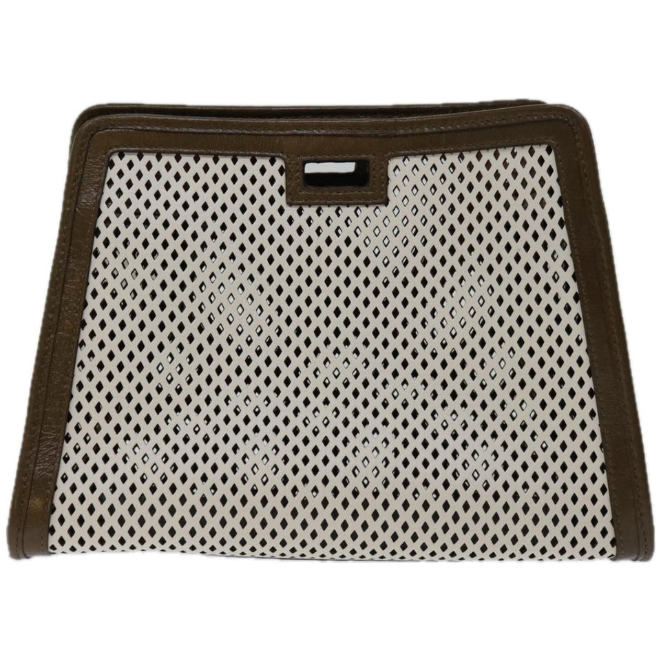 Fendi  Leather Clutch Bag