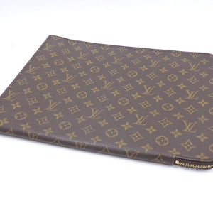 Louis Vuitton Poche Document  Canvas Clutch Bag